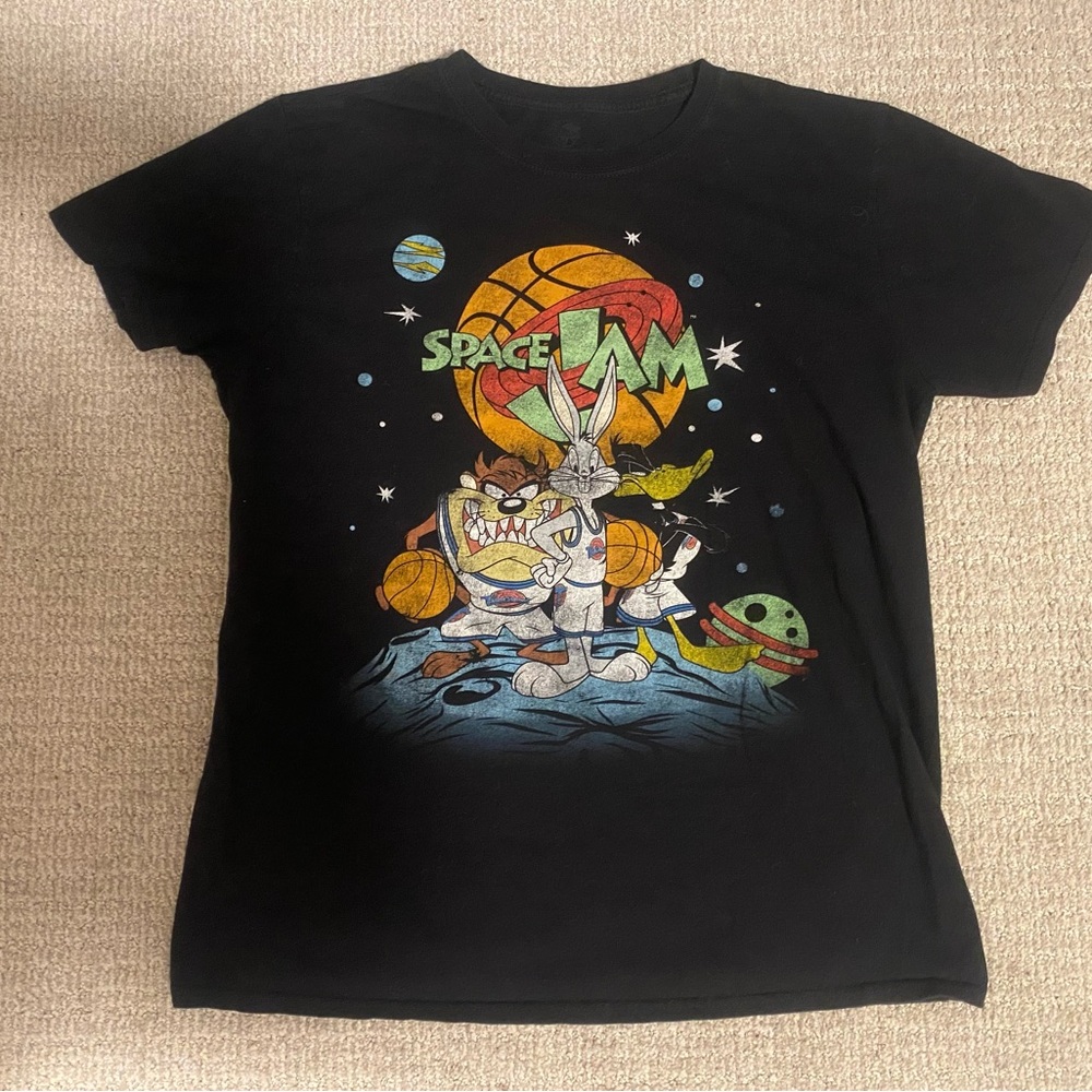 Vintage 1996 Space Jam Black T-Shirt